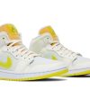 Køb Air Jordan 1 Mid SE Voltage Yellow DB2822-107 Sko til damer Online-4