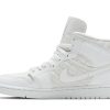 Køb Air Jordan 1 Mid SE White Quilted DB6078-100 Sko til damer Online-1