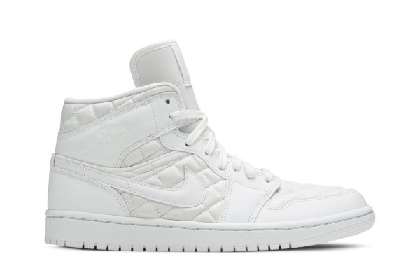 Køb Air Jordan 1 Mid SE White Quilted DB6078-100 Sko til damer Online