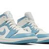 Køb Air Jordan 1 Mid UNC Universitet blå BQ6472-141 Sko til damer Online-4