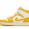 Køb Air Jordan 1 Mid University Gold BQ6472-117 Sko til damer Online-1