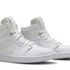 Køb Air Jordan 1 Mid White Ivory BQ6472-112 Sko til damer Online-4