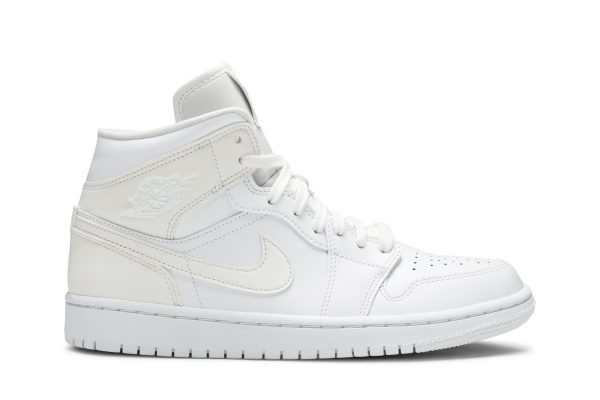 Køb Air Jordan 1 Mid White Ivory BQ6472-112 Sko til damer Online