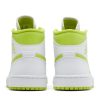 Køb Air Jordan 1 Mid White Lime BQ6472-131 Sko til damer Online-3