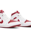 Køb Air Jordan 1 Mid White Pomegranate BQ6472-161 Sko til damer Online-4