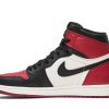 Køb Air Jordan 1 Retro High OG Bred Toe 555088-610 Sko Online-1