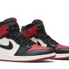 Køb Air Jordan 1 Retro High OG Bred Toe 555088-610 Sko Online-4