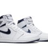 Køb Air Jordan 1 Retro High OG Metallic Navy 555088-106 Sko Online-4