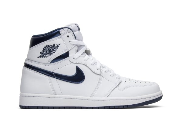 Køb Air Jordan 1 Retro High OG Metallic Navy 555088-106 Sko Online