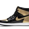 Køb Air Jordan 1 Retro High OG NRG Gold Toe 861428-007 Sko Online-1