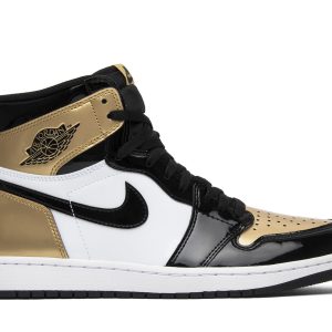 Køb Air Jordan 1 Retro High OG NRG Gold Toe 861428-007 Sko Online