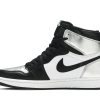 Køb Air Jordan 1 Retro High OG Silver Toe CD0461-001 Sko til damer Online-1