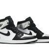 Køb Air Jordan 1 Retro High OG Silver Toe CD0461-001 Sko til damer Online-4