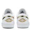 Køb Air Jordan 1 Retro Low Hvid metallisk guld CZ4776-100 Sko til damer Online-3