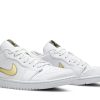 Køb Air Jordan 1 Retro Low Hvid metallisk guld CZ4776-100 Sko til damer Online-4