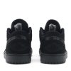 Køb Air Jordan 1 Retro Low Triple Black 553558-025 Sko Online-3