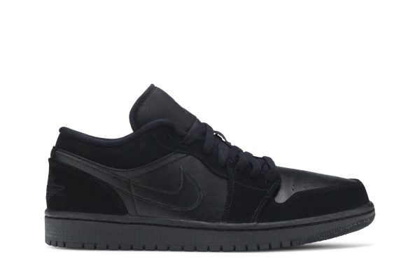 Køb Air Jordan 1 Retro Low Triple Black 553558-025 Sko Online