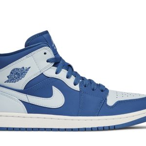 Køb Air Jordan 1 Retro Mid Ice Blue 554724-400 Sko Online