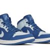 Køb Air Jordan 1 Retro Mid Ice Blue 554724-400 Sko Online-4