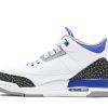 Køb Air Jordan 3 Retro GS Racer Blue 398614-145 Sko til dame Online-1