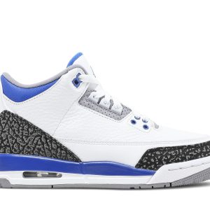 Køb Air Jordan 3 Retro GS Racer Blue 398614-145 Sko til dame Online