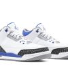 Køb Air Jordan 3 Retro GS Racer Blue 398614-145 Sko til dame Online-4