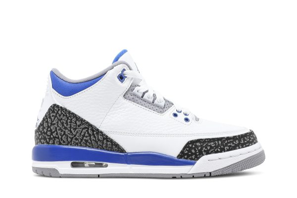 Køb Air Jordan 3 Retro GS Racer Blue 398614-145 Sko til dame Online