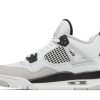 Køb Air Jordan 4 Retro GS Military Black 408452-111 Sko-1