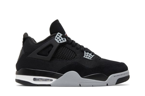 Køb Air Jordan 4 Retro SE Black Canvas Sko DH7138-006