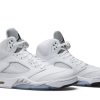 Køb Air Jordan 5 Retro Metallic White 2015 136027-130 Sko-4