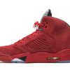 Køb Air Jordan 5 Retro Red Suede 136027-602 Nye Sko Online-1