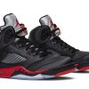 Køb Air Jordan 5 Retro Satin Bred 136027-006 Nye Sko Online-4