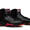 Køb Air Jordan 7 Retro Black Gloss 313358-006 Sko til kvinder Online-4