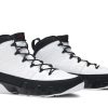 Køb Air Jordan 9 Retro 2010 Release Hvid Sort Rød 302370-102 Nye Sko Online-4