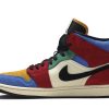 Køb Blue The Great x Air Jordan 1 Mid Fearless CU2805-100 Sko Online-1