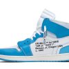 Køb Off-White x Air Jordan 1 Retro High OG UNC AQ0818-148 Sko Online-2