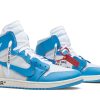 Køb Off-White x Air Jordan 1 Retro High OG UNC AQ0818-148 Sko Online-5