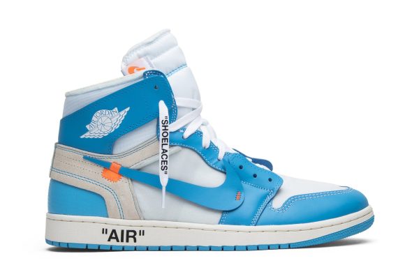 Køb Off-White x Air Jordan 1 Retro High OG UNC AQ0818-148 Sko Online