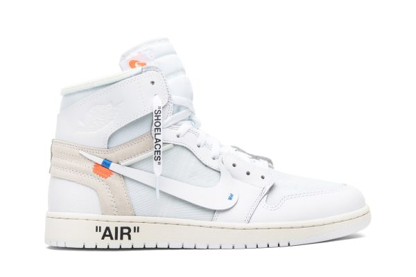 Køb Off-White x Air Jordan 1 Retro High OG hvid 2018 AQ0818-100 Sko Online