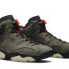 Køb Travis Scott x Air Jordan 6 Retro Olive CN1084-200 Nye Sko Online-4