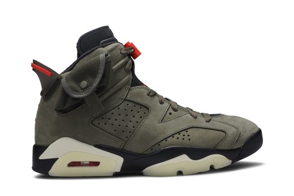 Køb Travis Scott x Air Jordan 6 Retro Olive CN1084-200 Nye Sko Online